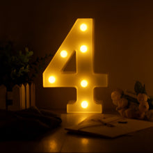 Load image into Gallery viewer, Luminous LED Letter Night Light Creative 26 English Alphabet Number Battery Lamp Romantic Wedding Party Decoration
